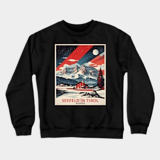 Seefeld in Tirol Austria Vintage Travel Retro Tourism Crewneck Sweatshirt